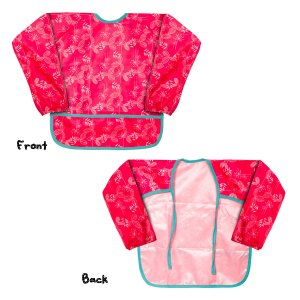 long sleeve bibs for protecting kids cloths when eating, painting and other activities